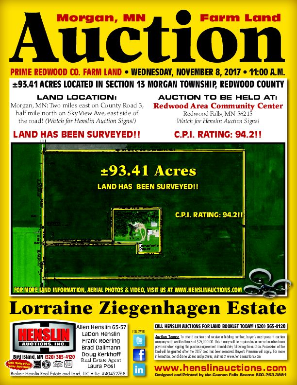 Farm Land MN Kerkhoff Auction & Real Estate